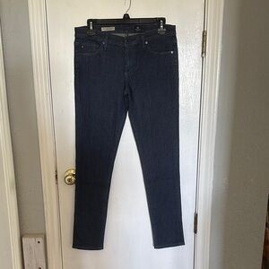 AG Adriano Goldschmied The Leggings Ankle Super Skinny polka dot